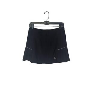 Running Room LTD Fit-Wear athletic stretch pleated black skort women's size Med